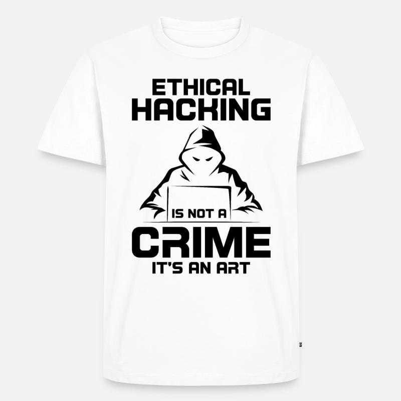 Cybersecurity Computersicherheit Cybersecurity - Männer Premium Bio T-Shirt - Weiß