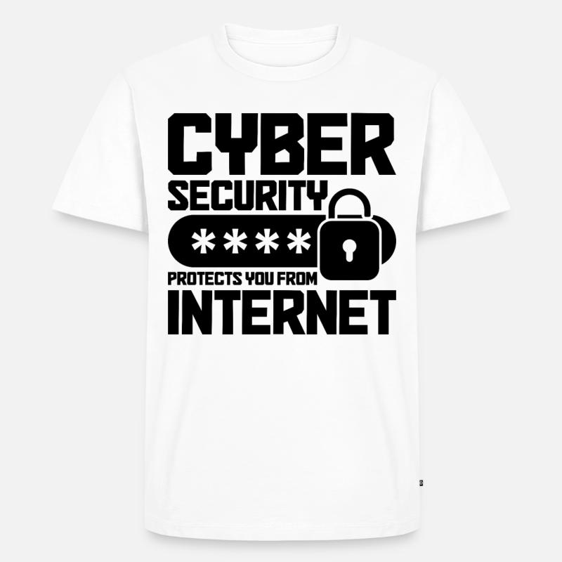 Cybersecurity Computer Security Cybersecurity - Men's Premium Organic T-Shirt - white