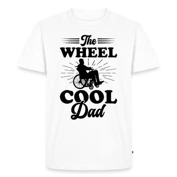 Drôle de lésion de la moelle épinière Coupe transversale du fauteuil roulant - T-shirt Premium bio Homme - blanc - Devant - Nico (187cm)