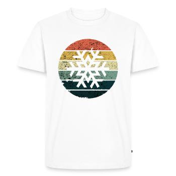 Flocon de neige - T-shirt Premium bio Homme - blanc - Devant - Nico (187cm)