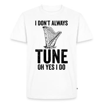 Harpist Harpist - Men's Premium Organic T-Shirt - white - Front - Nico (187cm)