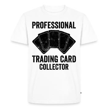 Funny Trading Card Game TCG - Men's Premium Organic T-Shirt - white - Front - Nico (187cm)