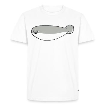 Drôle de poisson Sacabambaspi Meme - T-shirt Premium bio Homme - blanc - Devant - Nico (187cm)