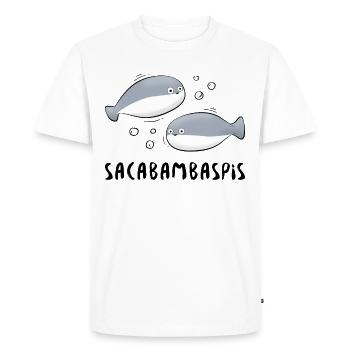 Fish Meme Couple - Men's Premium Organic T-Shirt - white - Front - Nico (187cm)