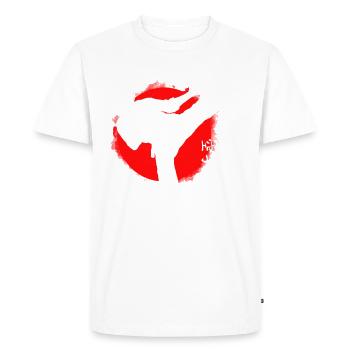 Karaté - T-shirt Premium bio Homme - blanc - Devant - Nico (187cm)