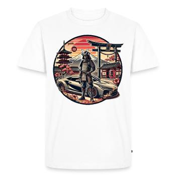 Yukiko Samurai: Speed and Honor, Road Warrior - Männer Premium Bio T-Shirt - Weiß - Vorne - Nico (187cm)