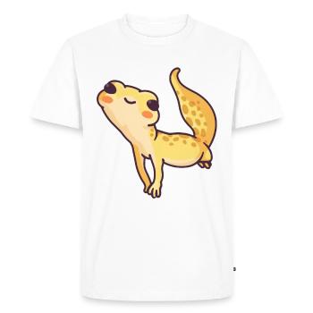 Lurch amphibie doux triton gecko salamandre - T-shirt Premium bio Homme - blanc - Devant - Nico (187cm)