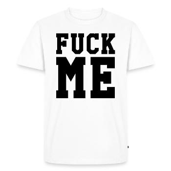 Baise moi - T-shirt Premium bio Homme - blanc - Devant - Nico (187cm)
