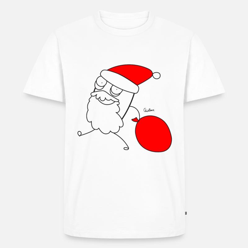Chillions Weihnachtsmann - Männer Premium Bio T-Shirt - Weiß