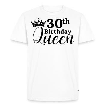 30th birthday - Men's Premium Organic T-Shirt - white - Front - Nico (187cm)