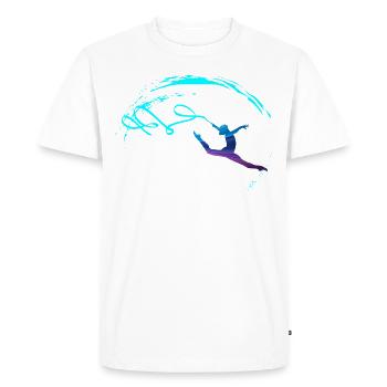 Gymnastique rythmique - T-shirt Premium bio Homme - blanc - Devant - Nico (187cm)