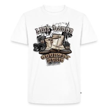 LineDance 2 - T-shirt Premium bio Homme - blanc - Devant - Nico (187cm)