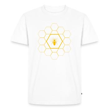 apiculteur - T-shirt Premium bio Homme - blanc - Devant - Nico (187cm)