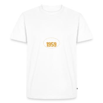 Maj 1959 - Vintage 60th Birthday Gift Funny - Herre Premium økologisk T-shirt - hvid - Foran - Nico (187cm)