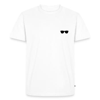 célibataire - T-shirt Premium bio Homme - blanc - Devant - Nico (187cm)