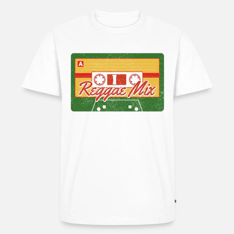 Reggae - Männer Premium Bio T-Shirt - Weiß