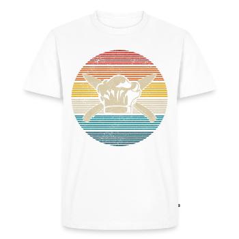 cuisinier - T-shirt Premium bio Homme - blanc - Devant - Nico (187cm)