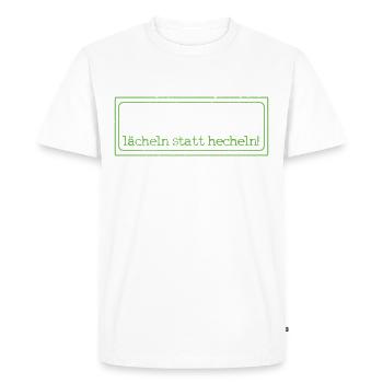Cadeau drôle de vélo électrique pour vélo électrique - T-shirt Premium bio Homme - blanc - Devant - Nico (187cm)
