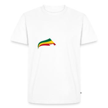 Lion Of Judah Reggae Musique Rastafarien Jamaïque Lion - T-shirt Premium bio Homme - blanc - Devant - Nico (187cm)