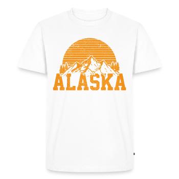 Alaska - Men's Premium Organic T-Shirt - white - Front - Nico (187cm)