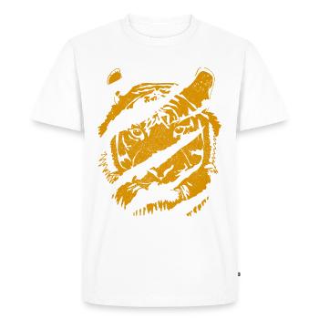tigre - T-shirt Premium bio Homme - blanc - Devant - Nico (187cm)