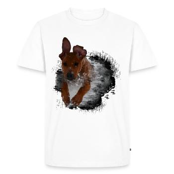 Rhodesian Ridgeback - T-shirt Premium bio Homme - blanc - Devant - Nico (187cm)