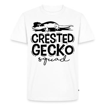 Lézards exotiques Crested Gecko Squad - T-shirt Premium bio Homme - blanc - Devant - Nico (187cm)
