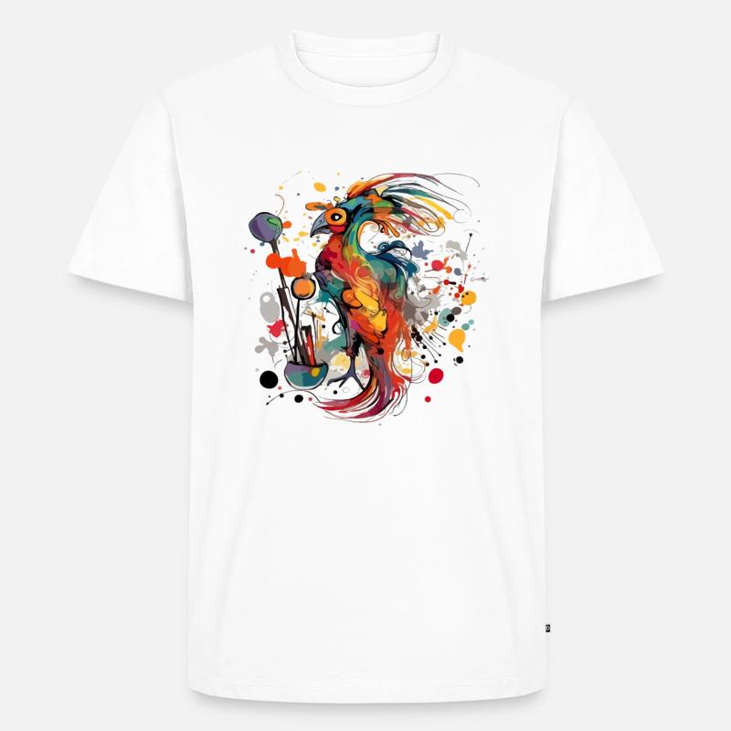 Mikjo der Phönix - Männer Premium Bio T-Shirt - Weiß