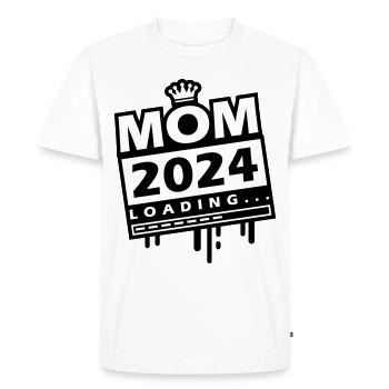Mama 2024 Loading Mom - Men's Premium Organic T-Shirt - white - Front - Nico (187cm)