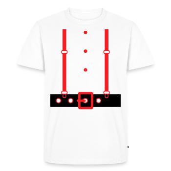 T-shirt de Noël pour de belles fêtes en famille. - T-shirt Premium bio Homme - blanc - Devant - Nico (187cm)