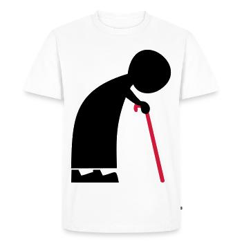 grandma - Men's Premium Organic T-Shirt - white - Front - Nico (187cm)