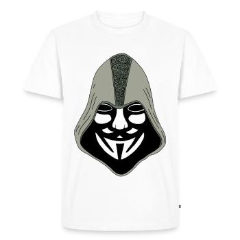 Anonymous - Men's Premium Organic T-Shirt - white - Front - Nico (187cm)