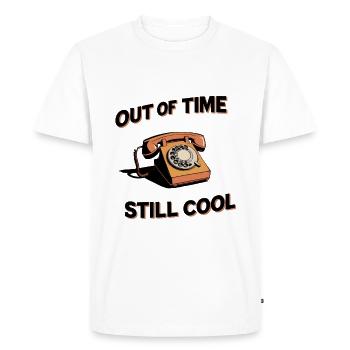 Hors du temps, toujours cool - T-shirt Premium bio Homme - blanc - Devant - Nico (187cm)