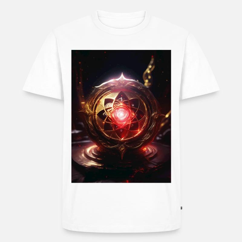 Wurzelchakra – Muladhara: Feuer der Erde - Männer Premium Bio T-Shirt - Weiß