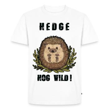 Hérisson Hedge Hog Wild Mignon - T-shirt Premium bio Homme - blanc - Devant - Nico (187cm)