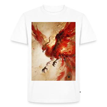 L'Envol du Phénix : Éclat Céleste - T-shirt Premium bio Homme - blanc - Devant - Nico (187cm)
