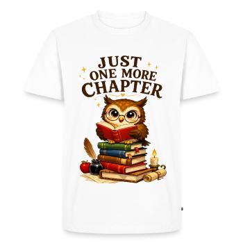 One more chapter - Men's Premium Organic T-Shirt - white - Front - Nico (187cm)