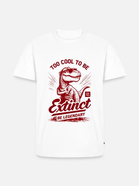Extinct – Be Legendary - Männer Premium Bio T-Shirt - Weiß