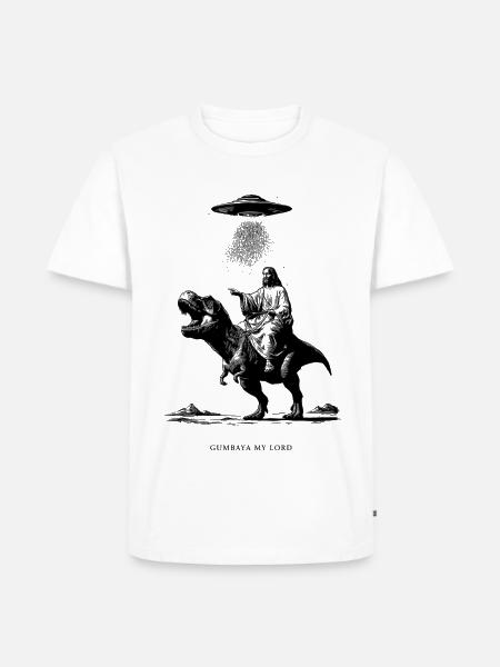Gumbaya my lord - Männer Premium Bio T-Shirt - Weiß