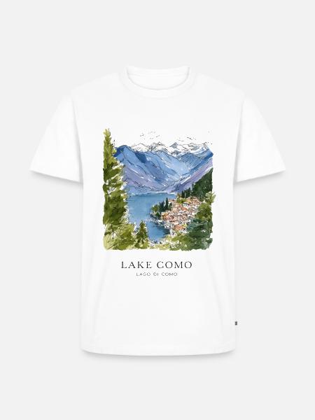 Comer See - Männer Premium Bio T-Shirt - Weiß