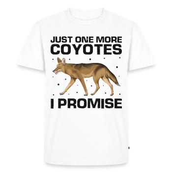 Conception de coyote pour les réacteurs de coyote - T-shirt Premium bio Homme - blanc - Devant - Nico (187cm)