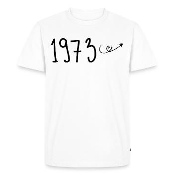 1973 Anniversaire 1973 Retro 1973 - T-shirt Premium bio Homme - blanc - Devant - Nico (187cm)