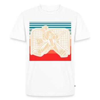 Eishockey Hockey sur glace - T-shirt Premium bio Homme - blanc - Devant - Nico (187cm)