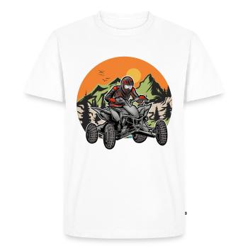 Quad VTT Tout-terrain Quad Riders - T-shirt Premium bio Homme - blanc - Devant - Nico (187cm)