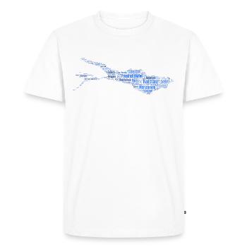 Lac de Constance | Nuage - T-shirt Premium bio Homme - blanc - Devant - Nico (187cm)