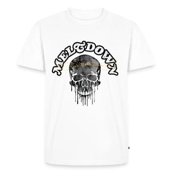 Crâne de fusion - T-shirt Premium bio Homme - blanc - Devant - Nico (187cm)