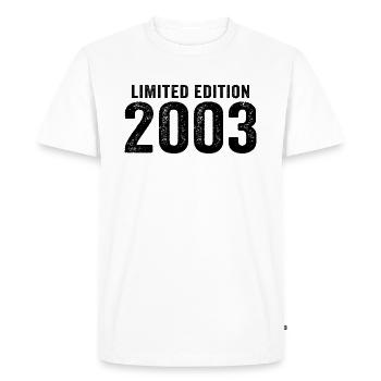 t-shirt Limited Edition 2003 made in 2003 - Men's Premium Organic T-Shirt - white - Front - Nico (187cm)