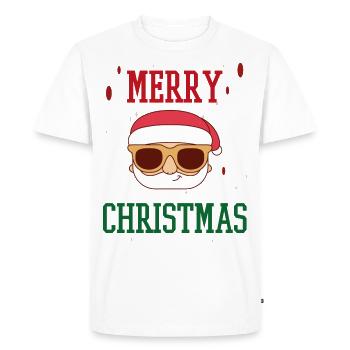 Joyeux Noël Familles Freiertage Logo - T-shirt Premium bio Homme - blanc - Devant - Nico (187cm)
