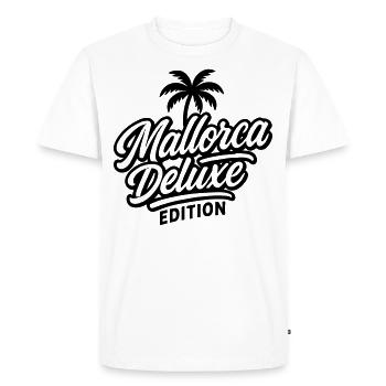 Mallorca Deluxe Edition - Men's Premium Organic T-Shirt - white - Front - Nico (187cm)