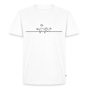 moutons dormant - T-shirt Premium bio Homme - blanc - Devant - Nico (187cm)
